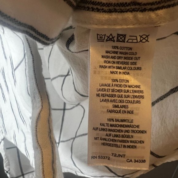 French Connection Maras Multi Patchwork Shirt  Cotton Womens Size 6 - Picture 5 of 6